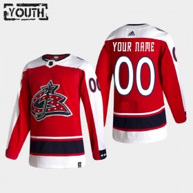 Columbus Blue Jackets Custom 2020-21 Reverse Retro Authentic Shirt - Kinderen